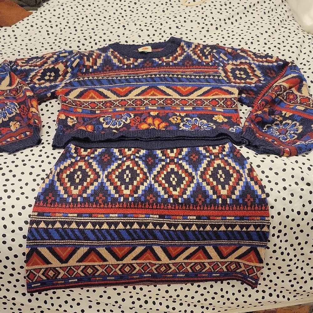 Farm Rio Sweater And Skirt SET!